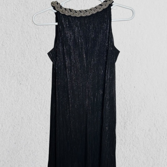 Laura petites black & silver mini dress - Picture 2 of 8